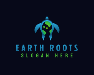  Eco Earth Turtle logo design