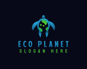  Eco Earth Turtle logo design