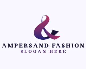 Stylish Ampersand Font logo design