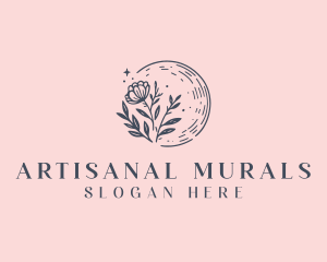 Crescent Floral Boutique logo design