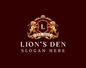 Lion Royal Crest logo design