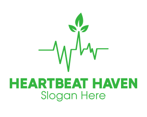 Green Leaves Heartbeat logo