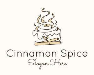 Cinnamon Roll Bun logo design