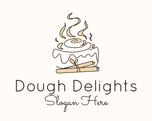 Cinnamon Roll Bun logo design