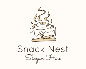 Cinnamon Roll Bun logo design