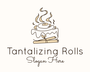 Cinnamon Roll Bun logo design