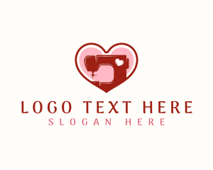 Sewing Tailor Heart logo