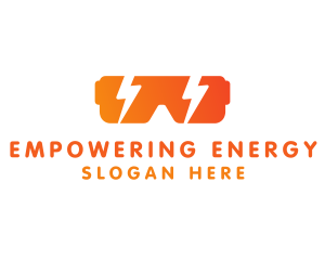 Power Energy Glasses logo design