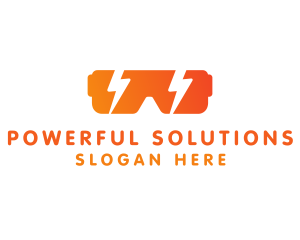 Power Energy Glasses logo design