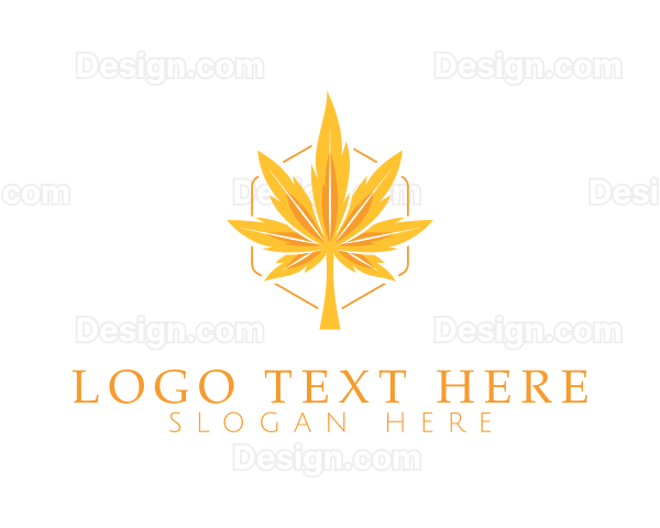 Marijuana Autumn Leaf Logo