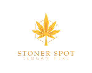 Marijuana Autumn Leaf logo