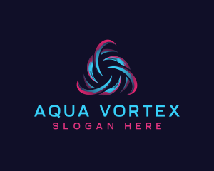Cyber Technology Vortex logo design