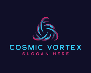 Cyber Technology Vortex logo design