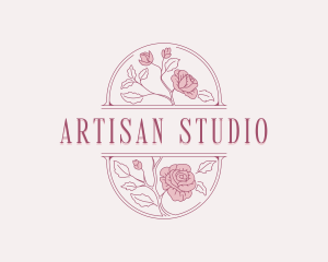 Rose Flower Garden logo design