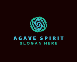 Spirit Wave Spiral logo design