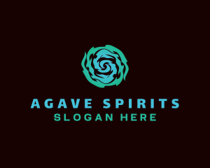 Spirit Wave Spiral logo design