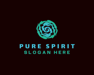 Spirit Wave Spiral logo design