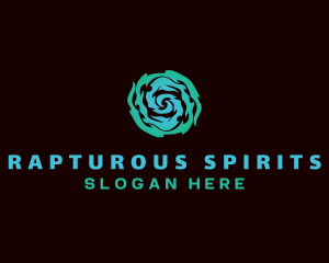 Spirit Wave Spiral logo design