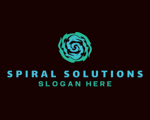 Spirit Wave Spiral logo design