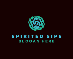 Spirit Wave Spiral logo design