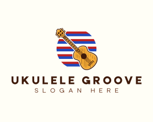 Hawaii Ukulele Music logo design