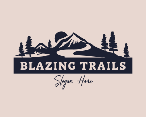 Mountain Trail Forest logo design