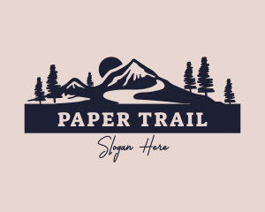 Mountain Trail Forest logo design