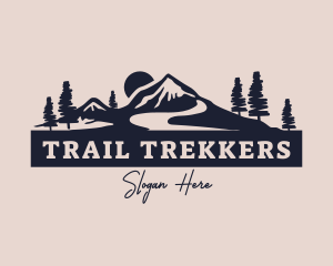 Mountain Trail Forest logo design