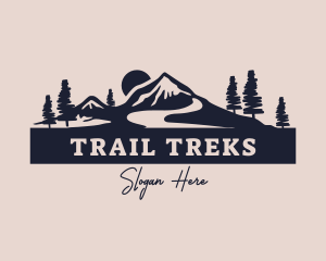 Mountain Trail Forest logo design