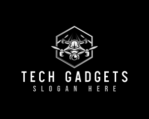 Drone Quadcopter Gadget logo design