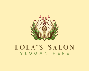 Lady Nail Salon logo design