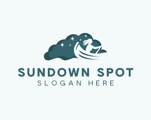 Night Rowboat Boat logo