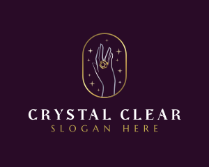 Luxury Ring Crystal logo design