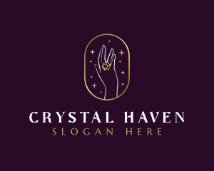 Luxury Ring Crystal logo design