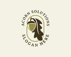 Acorn Oak Leaf logo design