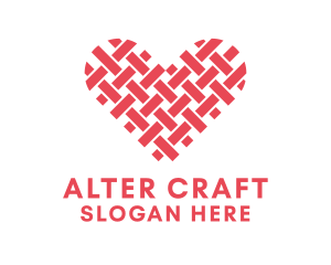 Textile Heart Crafts logo design