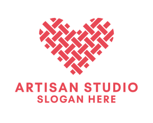 Textile Heart Crafts logo design