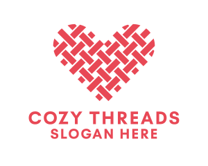 Textile Heart Crafts logo design