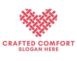 Textile Heart Crafts logo design