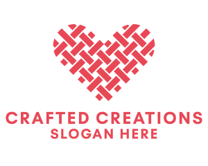 Textile Heart Crafts logo design