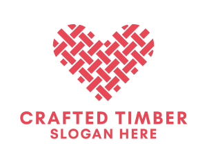 Textile Heart Crafts logo design