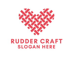 Textile Heart Crafts logo design