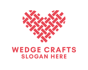 Textile Heart Crafts logo design