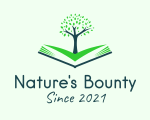 Nature Tree Book  logo design