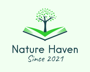 Nature Tree Book  logo design