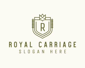 Royal Shield Crown logo design