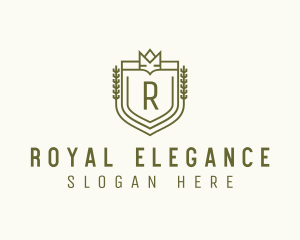 Royal Shield Crown logo design