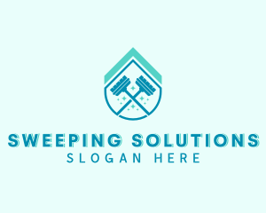 Broom Housekeeping Cleaner logo