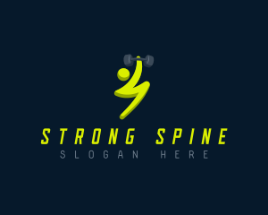 Fitness Thunderbolt Letter S logo design