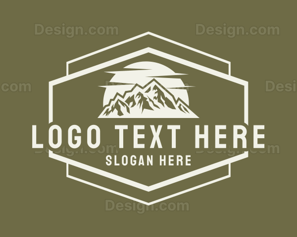 Mountain Sun Hiking Logo